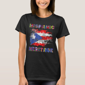 T-shirt Idée du Mois du patrimoine hispanique de Porto Ric
