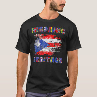 T-shirt Idée du mois du patrimoine hispanique de Porto Ric