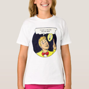 T-shirt Idée en millions de dollars Votre texte Retro Comi