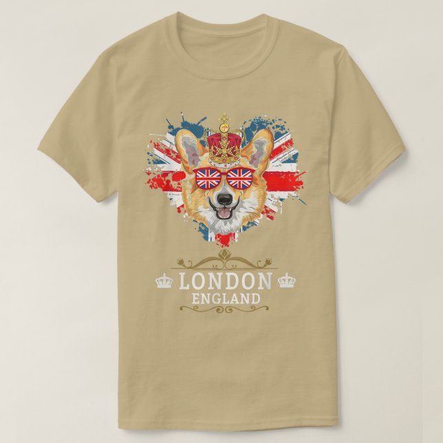 T-shirt Idée Londres Pour Enfants Avec Union Jack Uk Drape (Design devant)