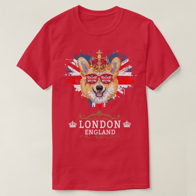 T-shirt Idée Londres Pour Enfants Avec Union Jack Uk Drape (Design devant)
