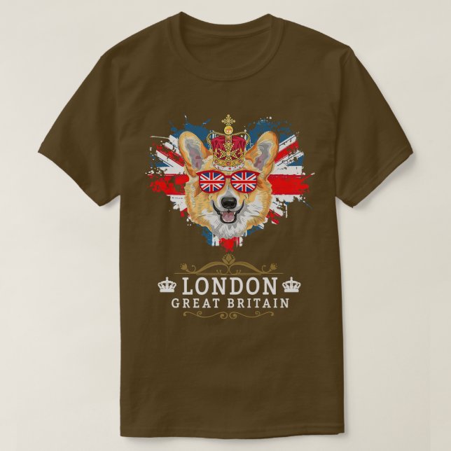 T-shirt Idée Londres Pour Les Enfants Avec Drapeau Union J (Design devant)