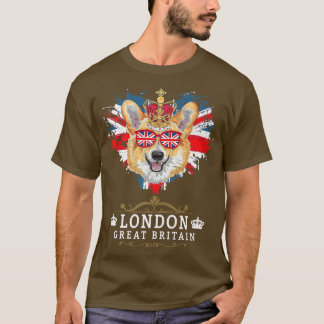 T-shirt Idée Londres Pour Les Enfants Avec Drapeau Union J
