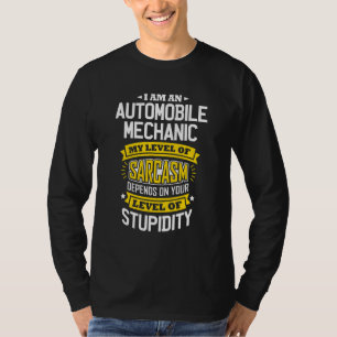 T-shirt Idée mécanique Sarcasme plaisanter Automobile Méca