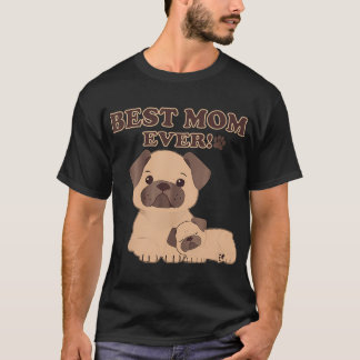 T-shirt Idée pour la fête des mères, maman de chien, race 