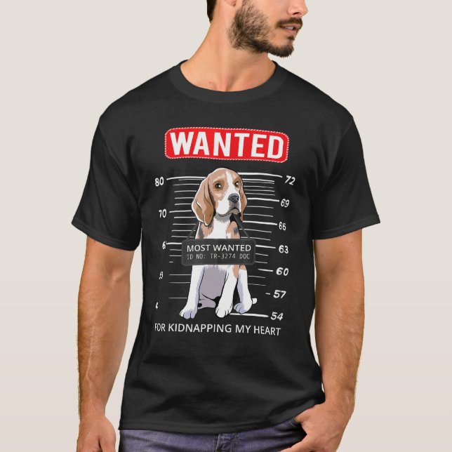 T-shirt Idée Recherchée beagle (Devant)