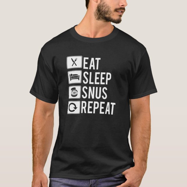 T-shirt Idée Snus Non Fumeur Nicotine Tabac sans fumée (Devant)