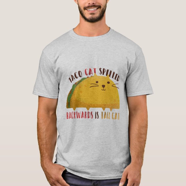 T-shirt Idée unique GRAPHIQUE de cadeau de CAT de TACO (Devant)