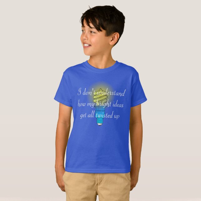 T-shirt Idées brillantes tordues (Devant entier)