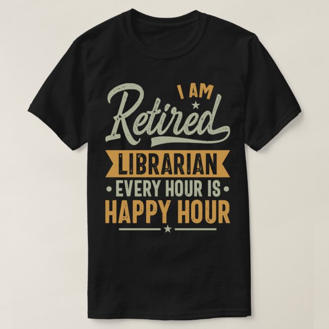 T-shirt Idées Cadeau Bibliothécaire Retraité Bibliothécair (Design devant)