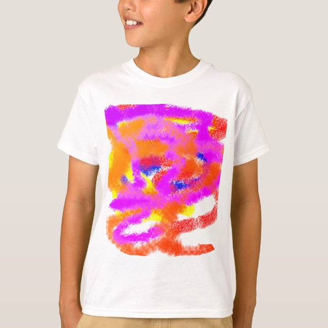 T-shirt Idées de couleur stress mental abstrait (Devant)