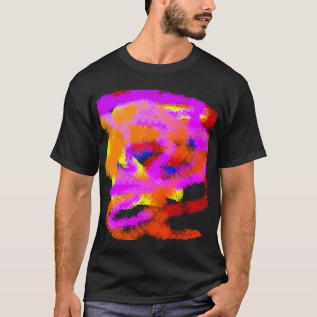 T-shirt Idées de couleur stress mental abstrait (Devant)