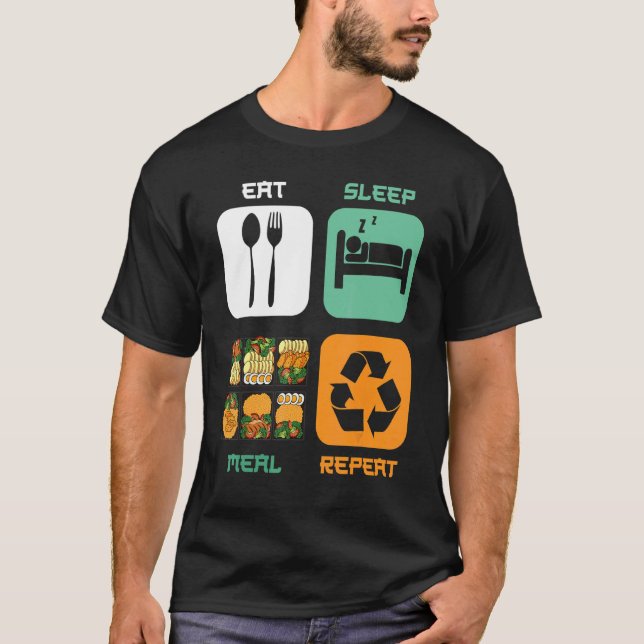 T-shirt Idées de préparation de repas Perte de poids Fitne (Devant)