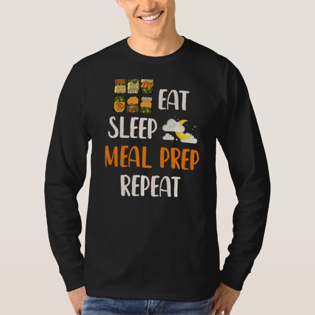 T-shirt Idées de préparation de repas Perte de poids Fitne (Devant)