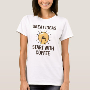 T-shirt Idées géniales café