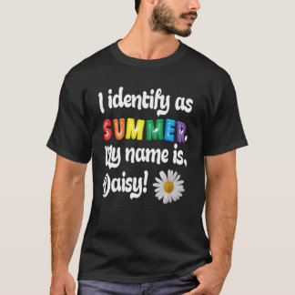 T-shirt IDENTITÉ SEXE Fleurs marguerites d'été Joyeux Jard
