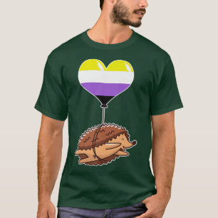 T-shirt Identité sexuelle non binaire de hérisson Identité
