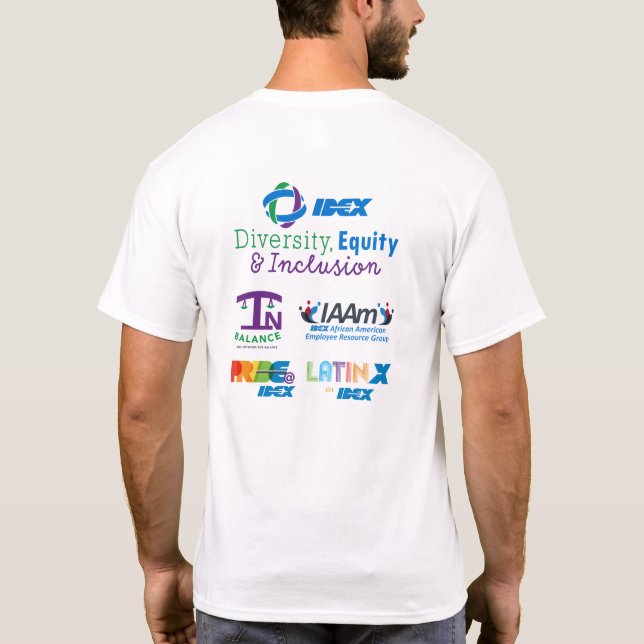 T-shirt IDEX Santé & Science Diversité en blanc (Dos)