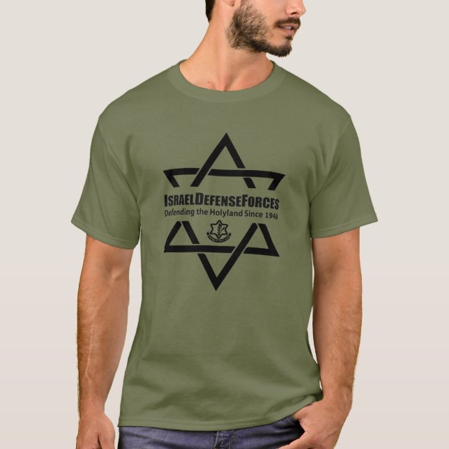 T-shirt Idf Israël Forces de défense Holyland Star de Davi (Devant)