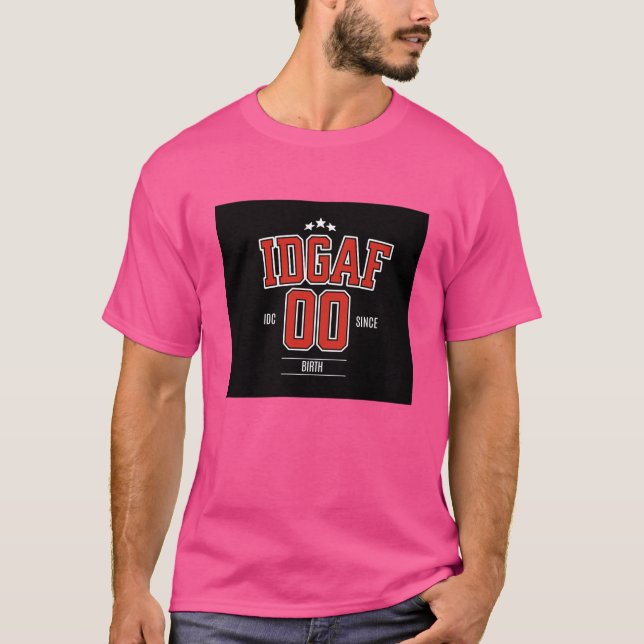 T-shirt IDGAF Je ne donne pas de F*** (Devant)