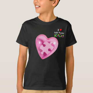 T-shirt IDIC15 Enfants Chemise rose Personnaliser cardiaqu