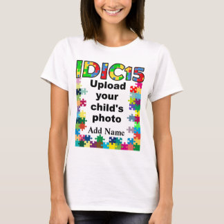 T-shirt IDIC15 Femen Chemise Multicolor Puzzle Cadre perso