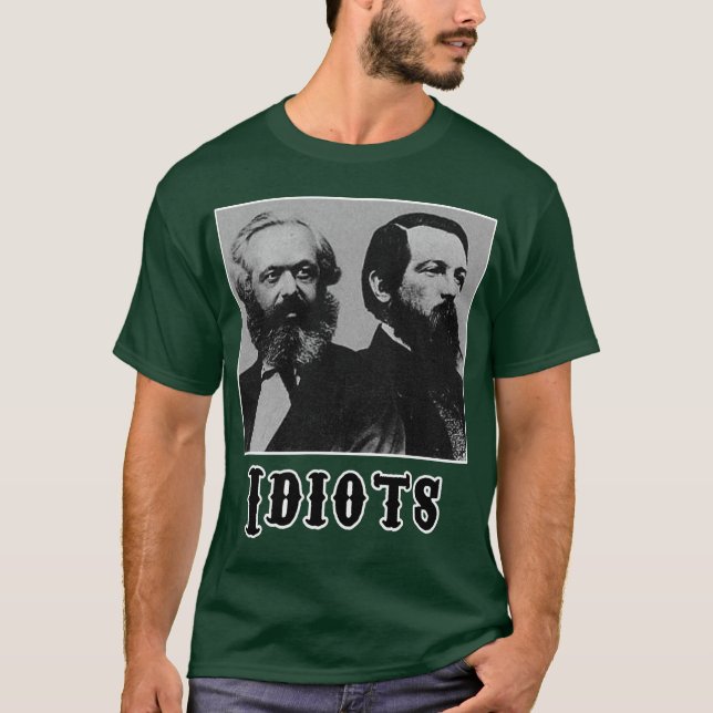 T-shirt Idiots : Marx et Engles (Devant)