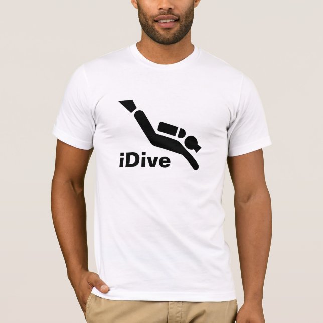 T-shirt iDive de plongée à l'air (Devant)