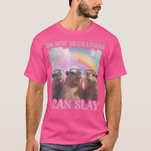 T-shirt Idk Combien De Temps Je Peux Lancer Capybara