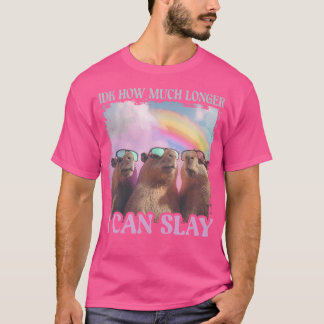T-shirt Idk Combien De Temps Je Peux Lancer Capybara