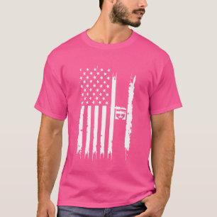 T-shirt IE États-Unis désistés avec le drapeau américain