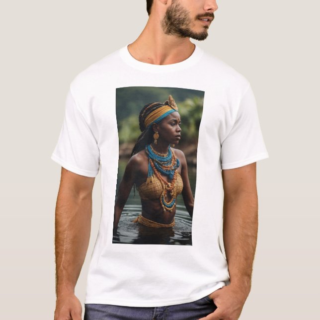 T-shirt Iemanjá (Yemoja) - Mère des Océans (Devant)