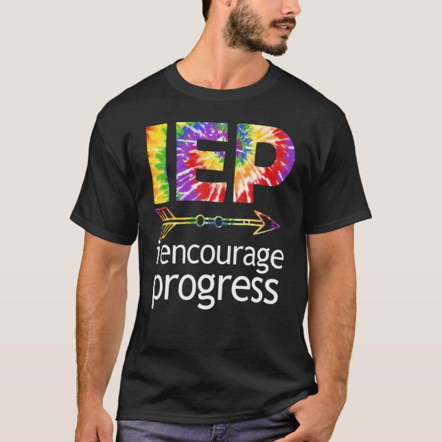 T-shirt IEP Encourage Progress Special Education School Te (Devant)