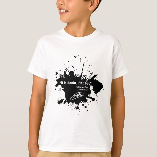 T-shirt If in doubt, flat out (Devant)