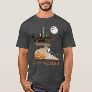 T-shirt Iggy noir et blanc et maison hantée d'Halloween