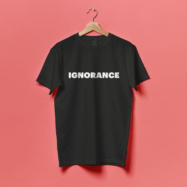 T-shirt IGNORANCE visage masqué Brutalisme Strewear (Créateur téléchargé)