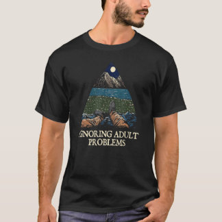 T-shirt Ignorer les problèmes des adultes Camping d'été Ca