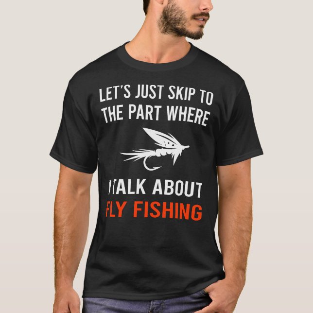 T-shirt Ignorer Parler Pêche De Vol (Devant)