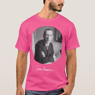 T-shirt Igor Stravinsky Avec Portrait Compositeur Signatur