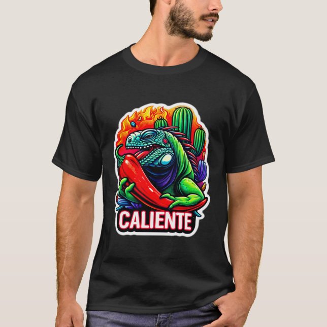 T-SHIRT IGUANA CALIENTE 8 (Devant)