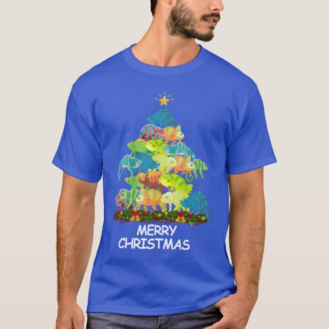 T-shirt Iguana Christmasree Joyeux garçon de Noël (Devant)