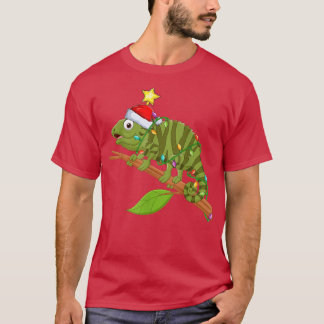 T-shirt Iguana Éclairage Xmas Arbre Correspondance Iguana 
