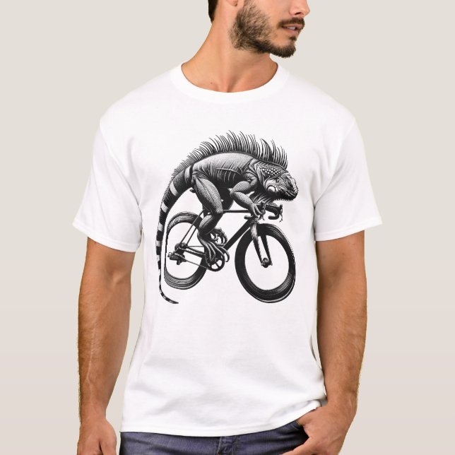 T-shirt Iguana équitation Vélo Vélo Vélo Lover Vélo (Devant)