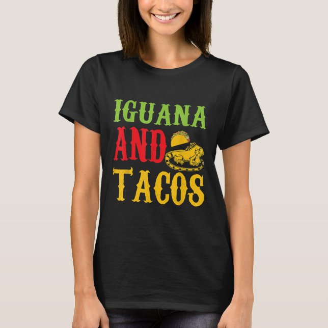 T-shirt Iguana Et Tacos Pet T (Devant)