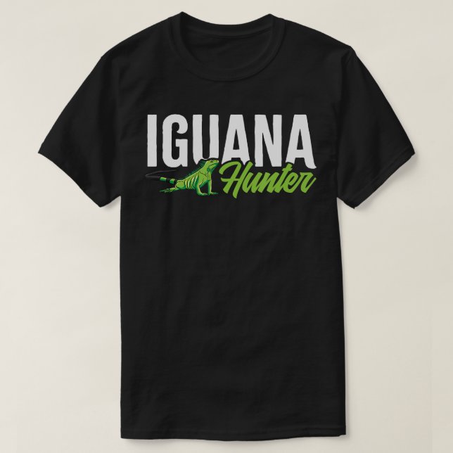 T-shirt Iguana Hunter Herbivore Lizard Sharp Eye Spectre (Design devant)