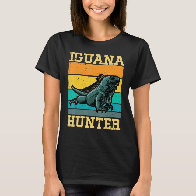T-shirt Iguana Hunter Iguanas Iguana Lizard (Devant)