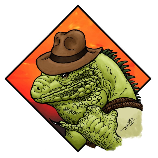 T-shirt Iguana Jones (Créateur téléchargé)