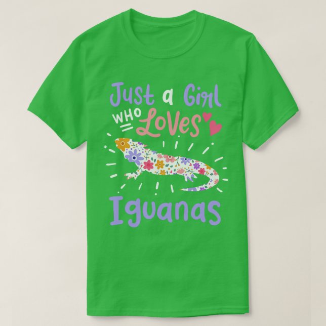 T-shirt Iguana Reptile Iguana Lover (Design devant)