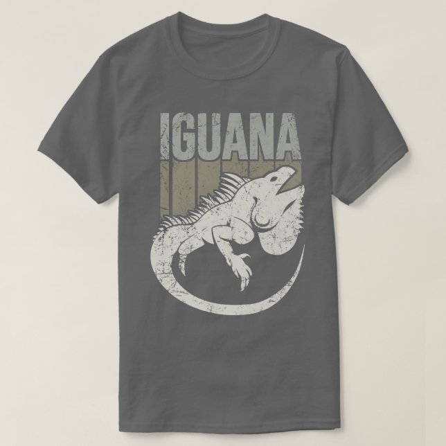 T-shirt Iguana reptile végétarien (Design devant)