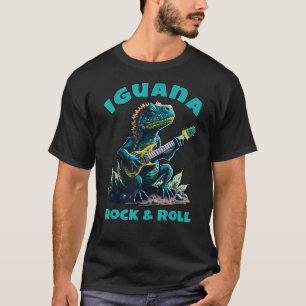 T-shirt Iguana Rock & Roll - Iguana Jouant de la Guitare